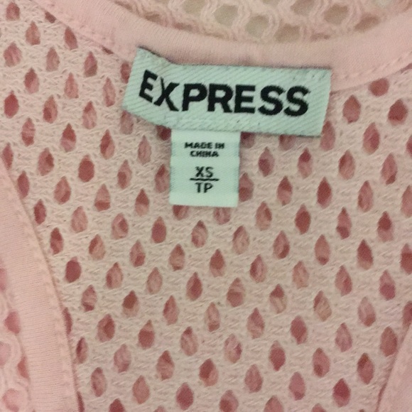 Express pink racer back tank top - Picture 4 of 4